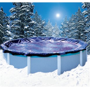 Couverture d'hivernage pour piscine ronde hors sol - Matériel de piscine