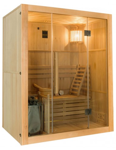 de begeleiding Meisje dek Stoom sauna Sense 3 plaatsen - France Sauna